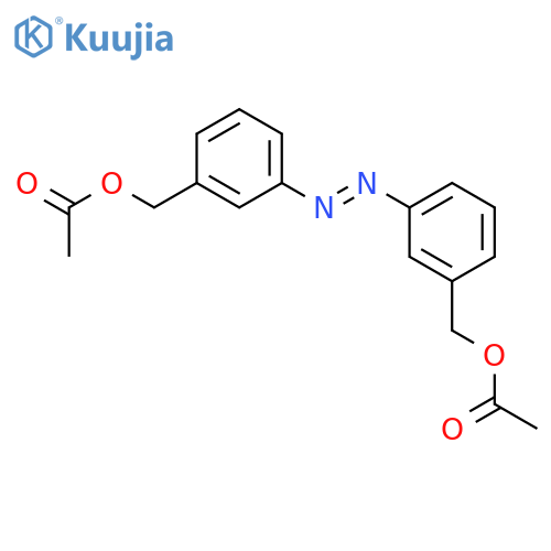 (E)-diazene-1,2-diylbis(benzene-3,1-diylmethanediyl) diacetate structure