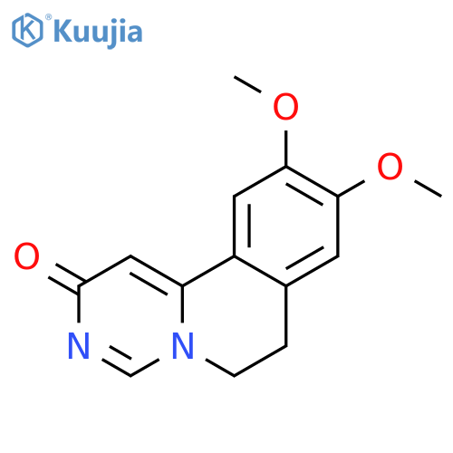 2H-Pyrimido[6,1-a]isoquinolin-2-one, 6,7-dihydro-9,10-dimethoxy- structure