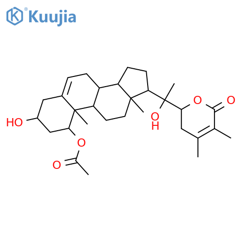 Ergosta-5,24-dien-26-oicacid, 1-(acetyloxy)-3,20,22-trihydroxy-, d-lactone, (1a,3b,22R)- (9CI) structure