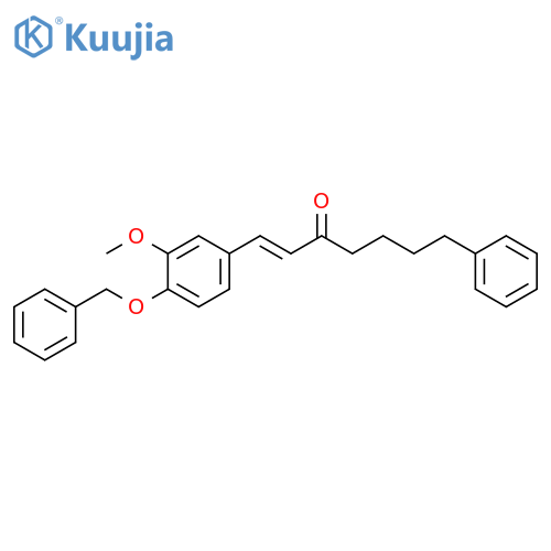 (1E)-1-[3-Methoxy-4-(phenylmethoxy)phenyl]-7-phenyl-1-hepten-3-one structure