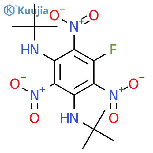 N~1~,N~3~-Di-tert-butyl-5-fluoro-2,4,6-trinitrobenzene-1,3-diamine structure