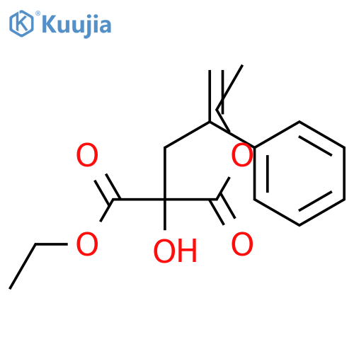 PROPANEDIOIC ACID, HYDROXY(2-PHENYL-2-PROPENYL)-, DIETHYL ESTER structure