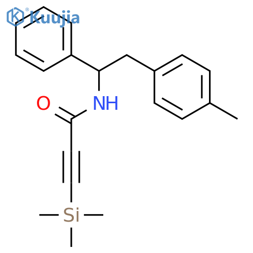 2-Propynamide, N-[2-(4-methylphenyl)-1-phenylethyl]-3-(trimethylsilyl)- structure