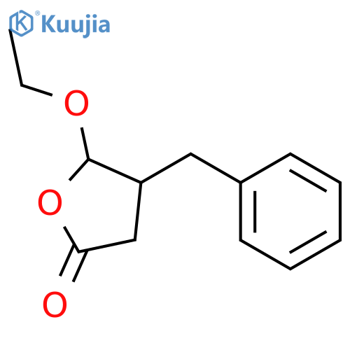 2(3H)-FURANONE, 5-ETHOXYDIHYDRO-4-(PHENYLMETHYL)- structure