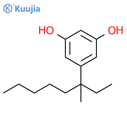 5-(3-Methyloctan-3-yl)benzene-1,3-diol structure