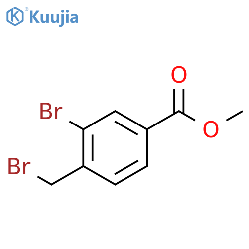 methyl 3-bromo-4-(bromomethyl)benzoate structure