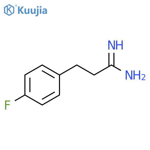 3-(4-fluorophenyl)propanimidamide structure