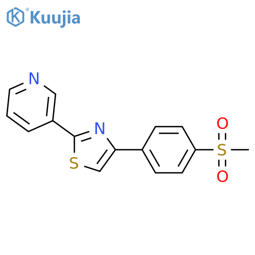 3-(4-[4-(METHYLSULFONYL)PHENYL]-1,3-THIAZOL-2-YL)PYRIDINE structure