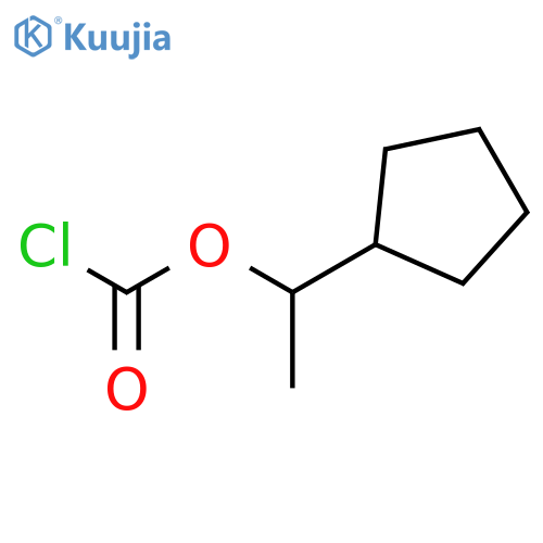 CARBONOCHLORIDIC ACID, 1-CYCLOPENTYLETHYL ESTER structure