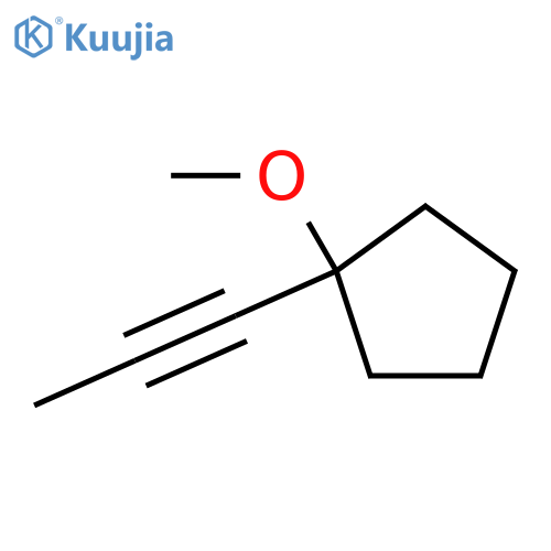 Cyclopentane,1-methoxy-1-(1-propyn-1-yl)- structure