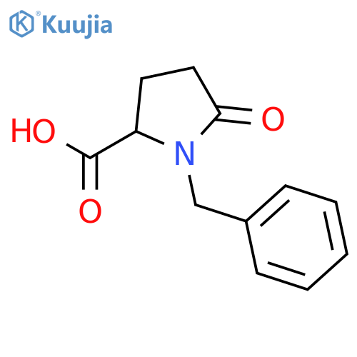 1-Benzyl-5-oxopyrrolidine-2-carboxylic Acid structure