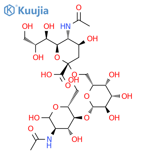 D-Glucose, O-(N-acetyl-a-neuraminosyl)-(2&reg;6)-O-b-D-galactopyranosyl-(1&reg;4)-2-(acetylamino)-2-deoxy- structure