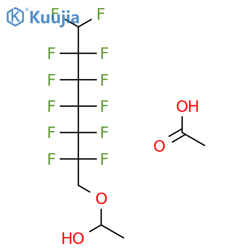 Ethanol, 1-[(2,2,3,3,4,4,5,5,6,6,7,7-dodecafluoroheptyl)oxy]-, acetate structure