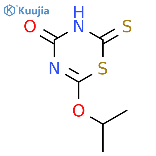 4H-1,3,5-THIADIAZIN-4-ONE, 2,3-DIHYDRO-6-(1-METHYLETHOXY)-2-THIOXO- structure