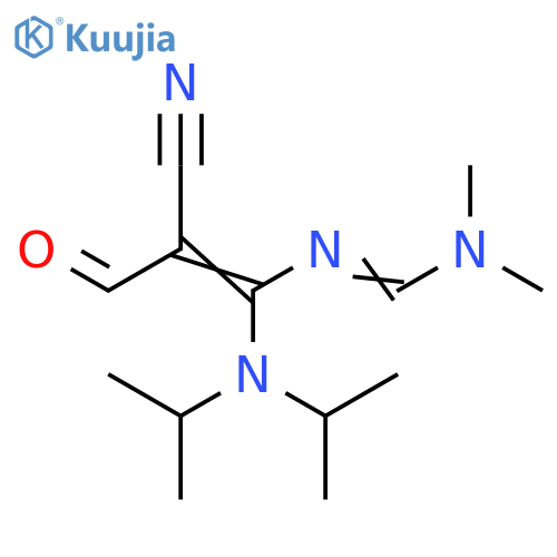 Methanimidamide,N'-[1-[bis(1-methylethyl)amino]-2-cyano-3-oxo-1-propenyl]-N,N-dimethyl- structure
