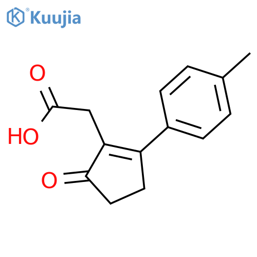 (5-Oxo-2-p-tolyl-cyclopent-1-enyl)-acetic Acid structure