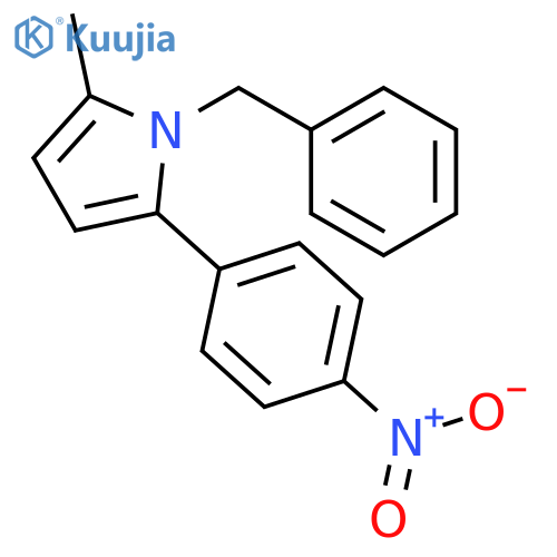 1H-Pyrrole, 2-methyl-5-(4-nitrophenyl)-1-(phenylmethyl)- structure