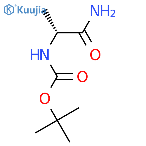 Boc-D-Ala-NH2 structure
