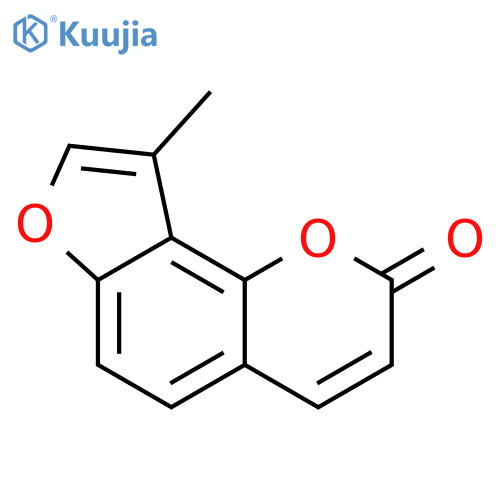 9-methyl-2H-furo2,3-hchromen-2-one structure