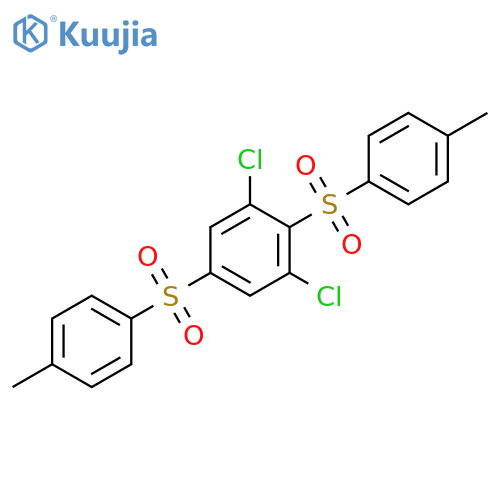 Benzene, 1,3-dichloro-2,5-bis[(4-methylphenyl)sulfonyl]- structure