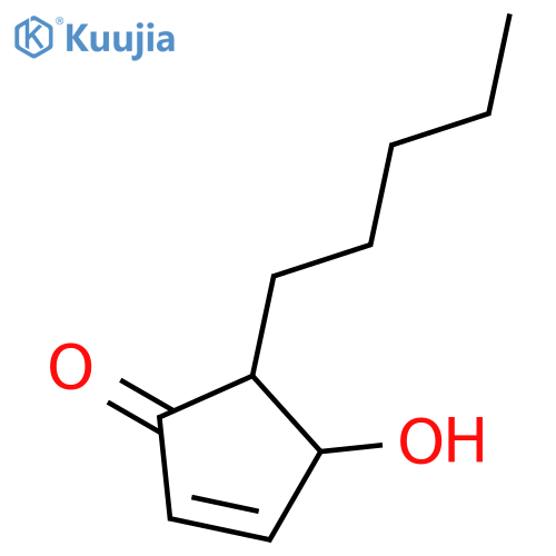 2-Cyclopenten-1-one, 4-hydroxy-5-pentyl- structure