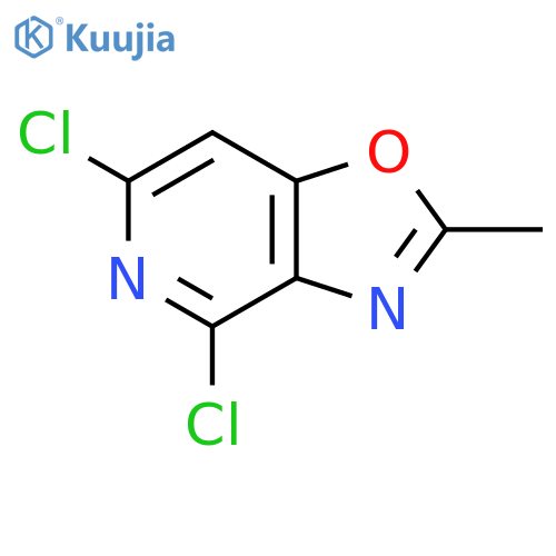 Oxazolo[4,5-c]pyridine, 4,6-dichloro-2-methyl- structure