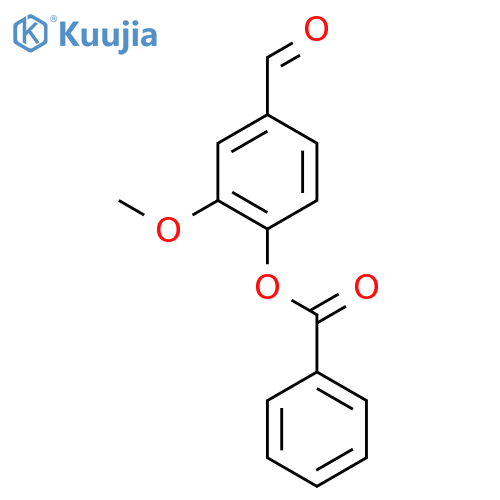 4-Formyl-2-methoxyphenyl benzoate structure