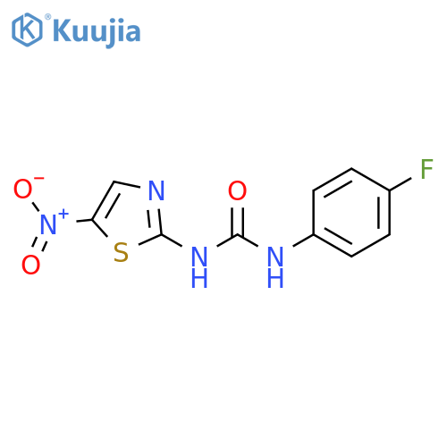 Urea, N-(4-fluorophenyl)-N'-(5-nitro-2-thiazolyl)- structure