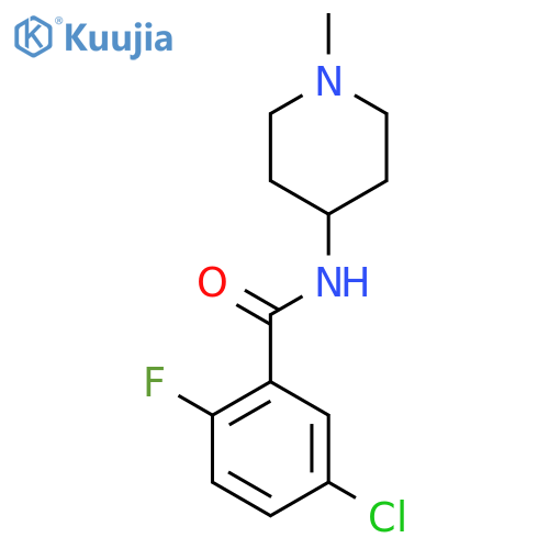 Benzamide, 5-chloro-2-fluoro-N-(1-methyl-4-piperidinyl)- structure