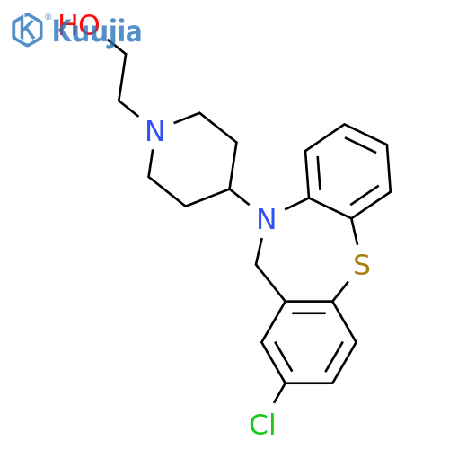 1-PIPERIDINEETHANOL, 4-(2-CHLORODIBENZO[B,F][1,4]THIAZEPIN-10(11H)-YL)- structure