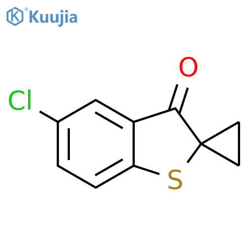 Spiro[benzo[b]thiophene-2(3H),1'-cyclopropan]-3-one, 5-chloro- structure