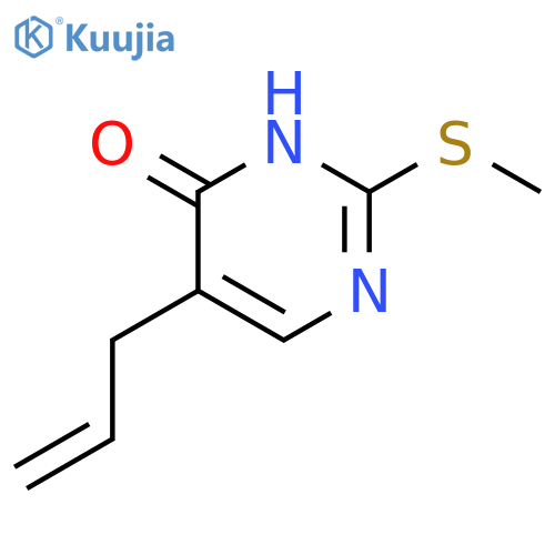 5-Allyl-2-(methylthio)pyrimidin-4(3H)-one structure