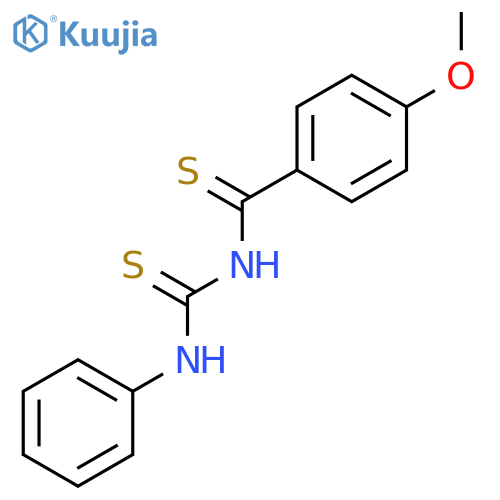 Benzenecarbothioamide, 4-methoxy-N-[(phenylamino)thioxomethyl]- structure