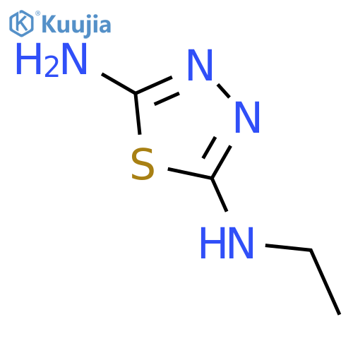 1,3,4-Thiadiazole-2,5-diamine, N-ethyl- (9CI) structure