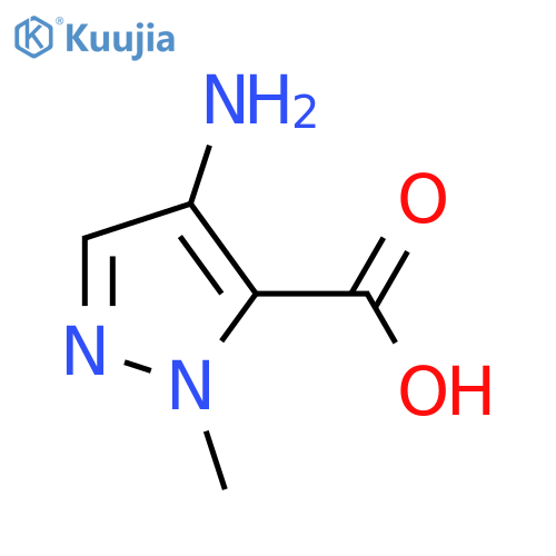 4-amino-1-methyl-1H-pyrazole-5-carboxylic acid structure