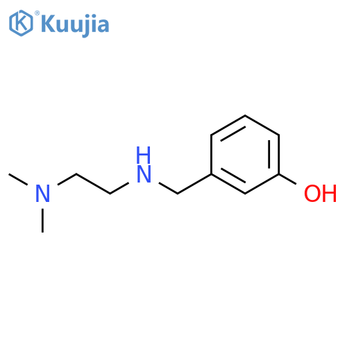 Phenol, 3-[[[2-(dimethylamino)ethyl]amino]methyl]- structure