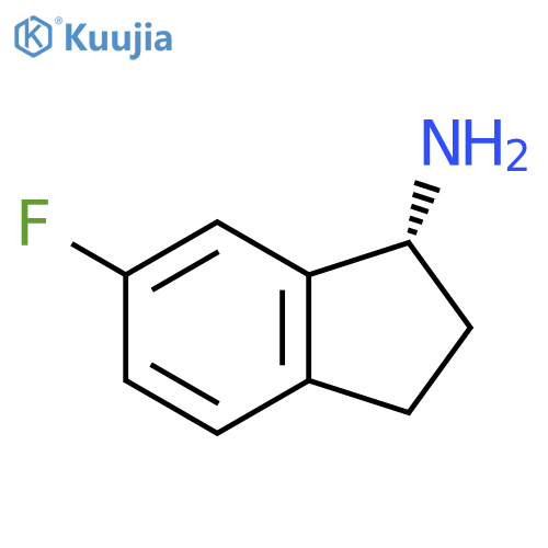 (1R)-6-fluoro-2,3-dihydro-1H-inden-1-amine structure
