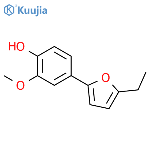 Phenol,4-(5-ethyl-2-furanyl)-2-methoxy- structure