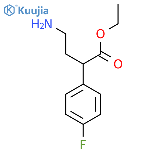 ethyl 4-amino-2-(4-fluorophenyl)butanoate structure