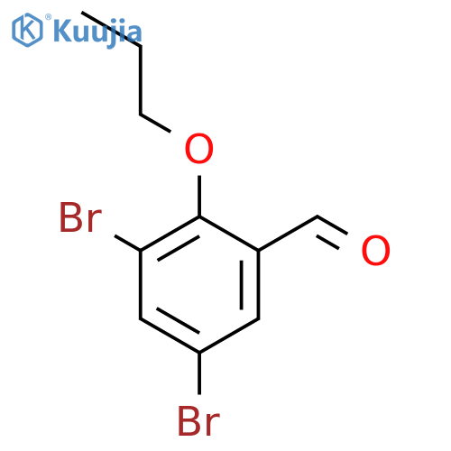 3,5-Dibromo-2-propoxybenzaldehyde structure