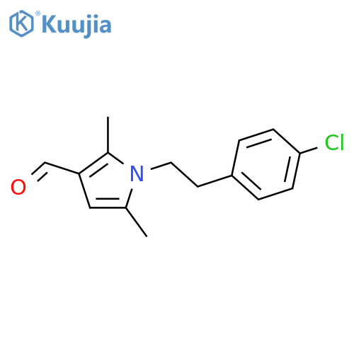 1-2-(4-Chlorophenyl)ethyl-2,5-dimethyl-1H-pyrrole-3-carbaldehyde structure