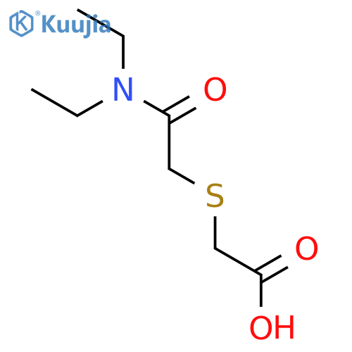 2-{(diethylcarbamoyl)methylsulfanyl}acetic Acid structure