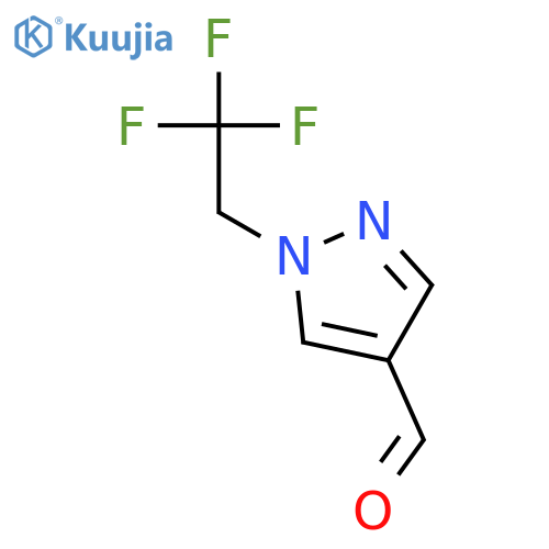 1-(2,2,2-trifluoroethyl)-1h-pyrazole-4-carbaldehyde structure
