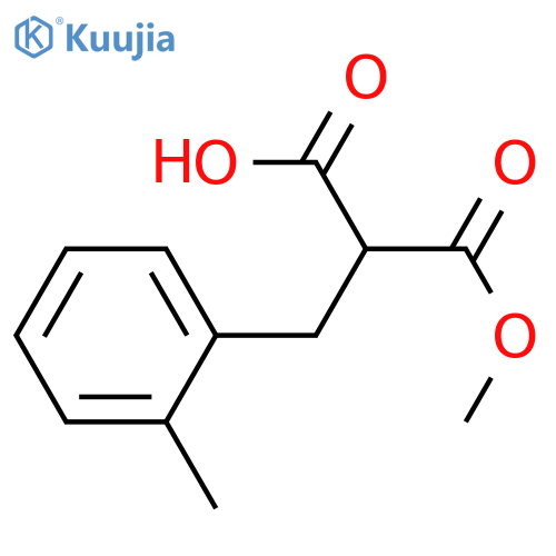 Propanedioic acid,2-[(2-methylphenyl)methyl]-, 1-methyl ester structure