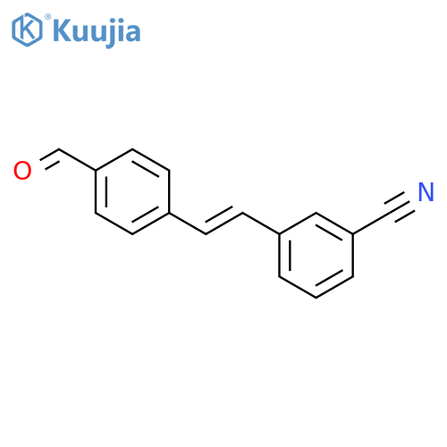 Benzonitrile, 3-[2-(4-formylphenyl)ethenyl]- structure