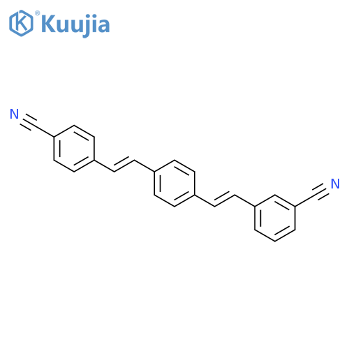 Benzonitrile,3-[2-[4-[2-(4-cyanophenyl)ethenyl]phenyl]ethenyl]- structure