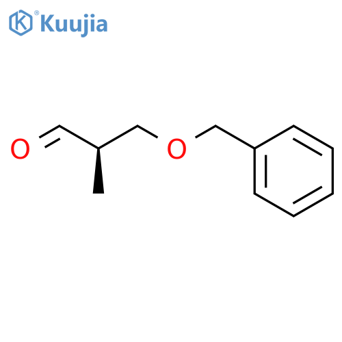 Propanal, 2-methyl-3-(phenylmethoxy)-, (2R)- structure