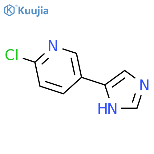 2-chloro-5-(1H-imidazol-4-yl)pyridine structure