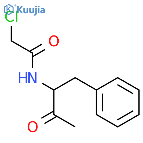 2-Chloro-N-(3-oxo-1-phenylbutan-2-yl)acetamide structure