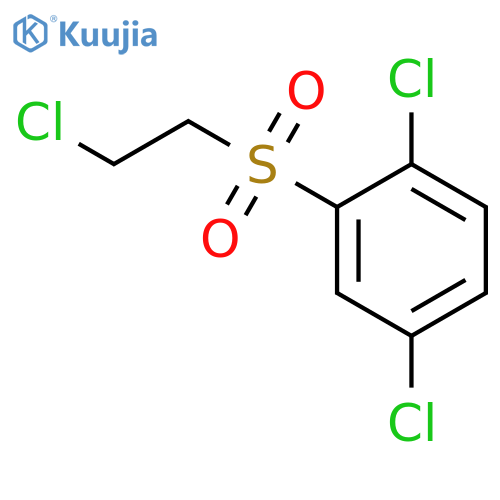 1,4-Dichloro-2-(2-chloroethanesulfonyl)benzene structure